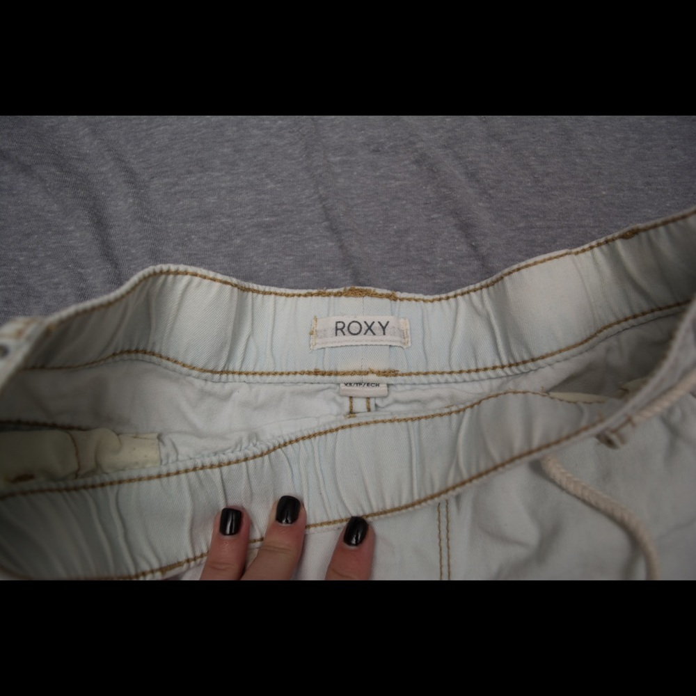 Light Denim Roxy Shorts - Picture 2 of 3